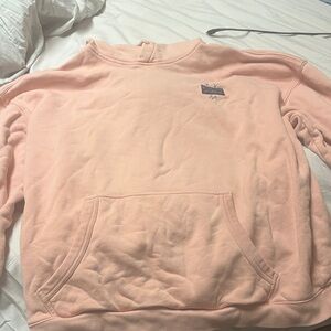 Adidas Cream Sweatshirt with Blue Logo
